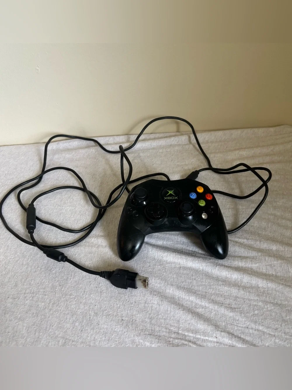 Vintage Original Xbox Controller S Black Wired Gamepad – Retro Gaming